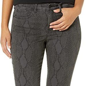 NYDJ Ami Skinny Ankle Snakeskin Jeans